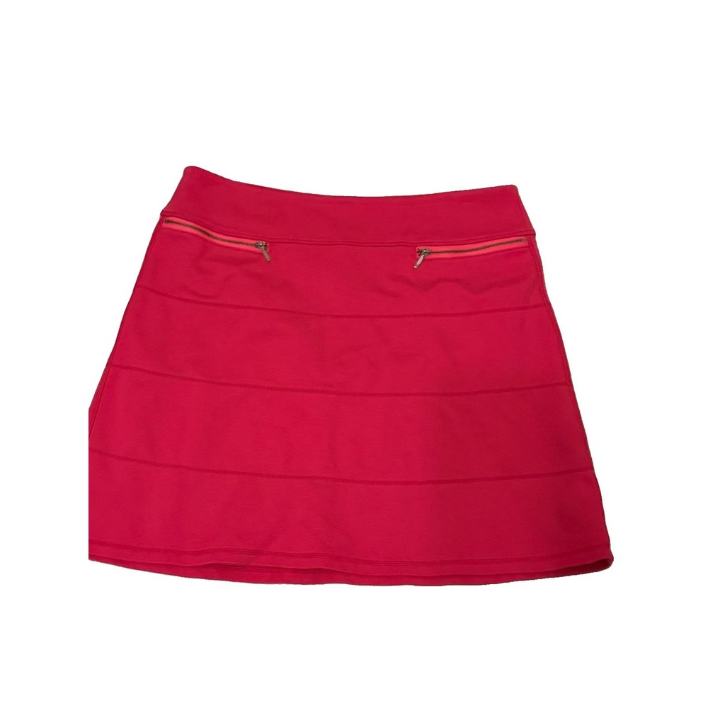 Athleta Strata A Line Skirt Women's XL Pink Stretch Fabric Preppy Tennis